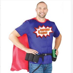 NWT Coquette Captain 6-Pack 2.0 Beer Costume